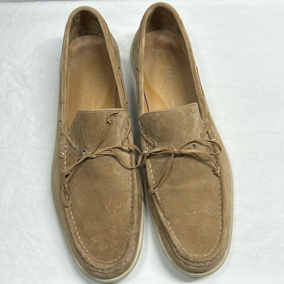 Salvadore Ferragamo suede Slip On Driving Loafers - Picture 1 of 9